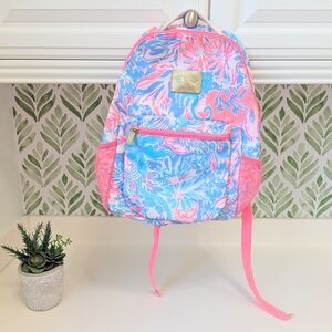 Lilly Pulitzer Bahia Backpack Pink Tropical Floral